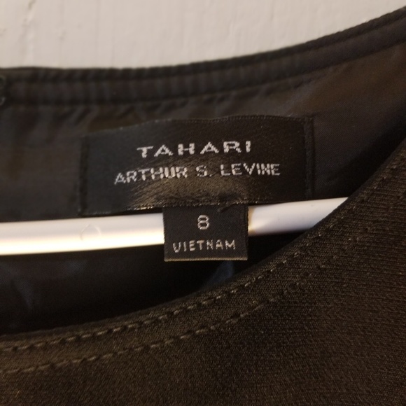 Tahari Arthur S Levine S 8 Black And White Dress - Picture 8 of 8